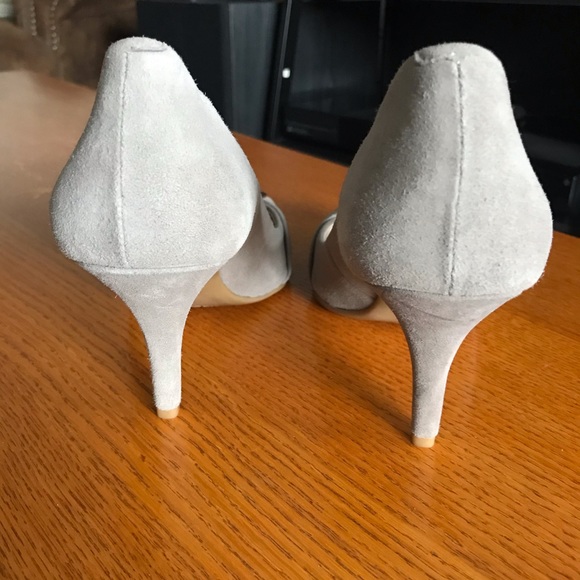 Like New Michael Kors Grey Heels - Picture 4 of 8